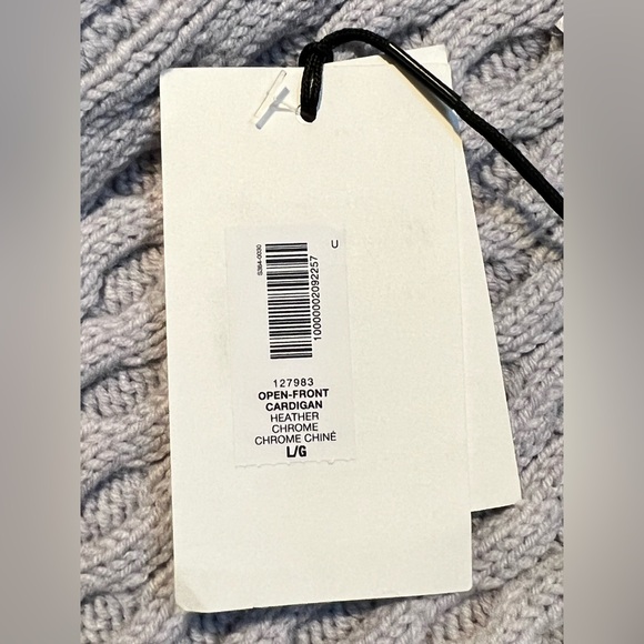 Aritzia Heritage Knit Merino Wool Open-Front Cardigan | L NWT - Picture 13 of 15